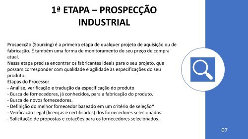 BENEFICIOS DA IMPORTAÇÃO - DESENVOLVIMENTO DE FORNECEDOR - 01-05