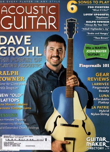 Luna Guitars featured in Acoustic Guitar Magazine