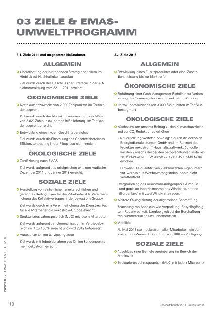 Bericht zum Download - oekostrom AG