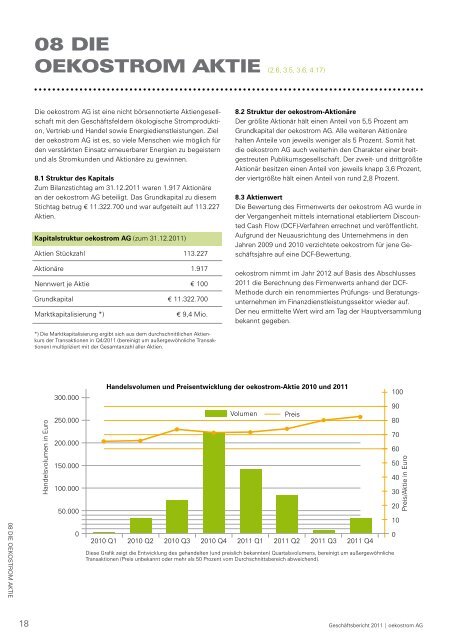 Bericht zum Download - oekostrom AG