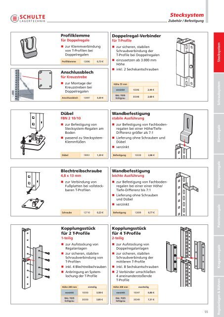 Das Zubehör von SC HU LTE Lagertechnik - Räder, Rollen ...