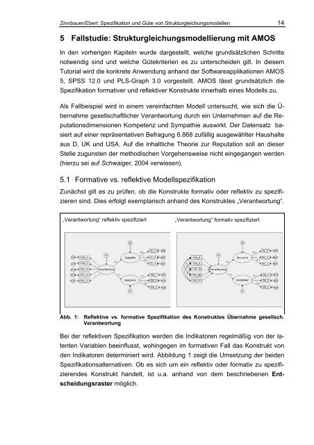 die überprüfung von spezifikation und güte von - Ludwig ...