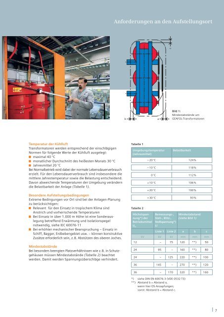 GEAFOL-Gießharztransformatoren: Planungshinweise - Siemens