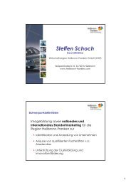 Steffen Schoch - Wirtschaftsregion Heilbronn - Franken