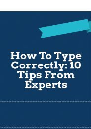 How to Type Correctly: 10 Tips From Experts