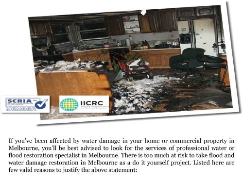 flood restoration specialist Melbourne