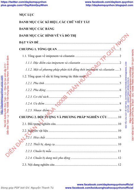 Xây dựng phương pháp phân tích imipenem và cilastatin trong thuốc tiêm bằng sắc kí lỏng tương tác thân nước