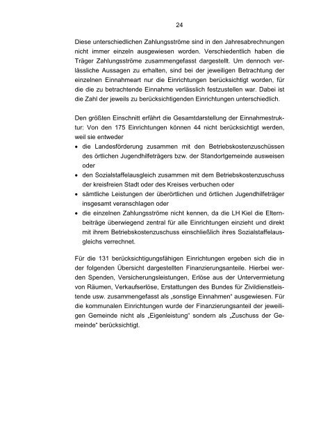 Finanzierung von Kindertageseinrichtungen - Landesrechnungshof ...