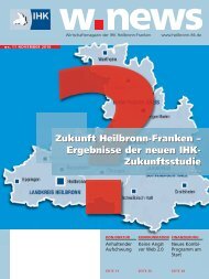 Zukunft Heilbronn-Franken – Ergebnisse der neuen IHK ... - w.news