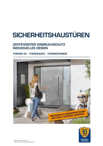 Katalog HÖRMANN Aktions-Sicherheitshaustüren