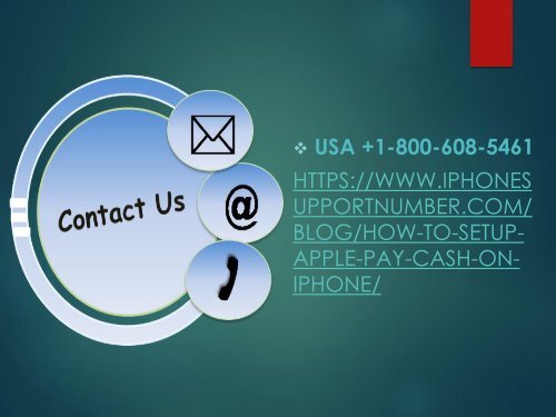 Setup Apple Pay Cash On iPhone +1-800-608-5461