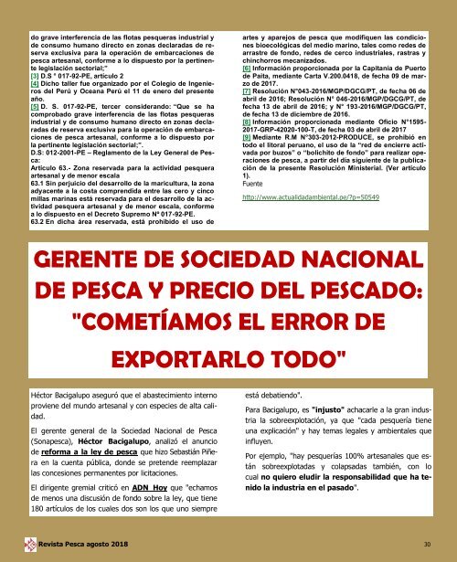 REVISTA PESCA AGOSTO 2018