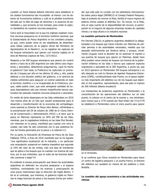 REVISTA PESCA AGOSTO 2018