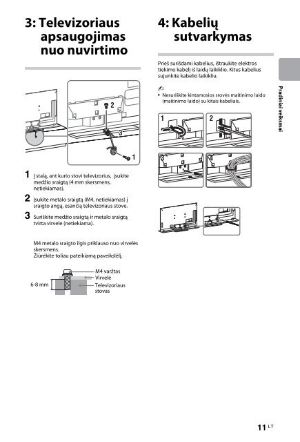 Sony KDL-55HX853 - KDL-55HX853 Mode d'emploi Lituanien