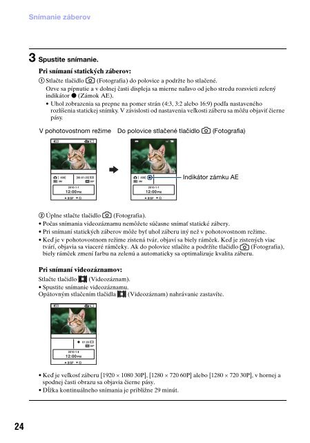 Sony MHS-PM5 - MHS-PM5 Consignes d&rsquo;utilisation Slovaque