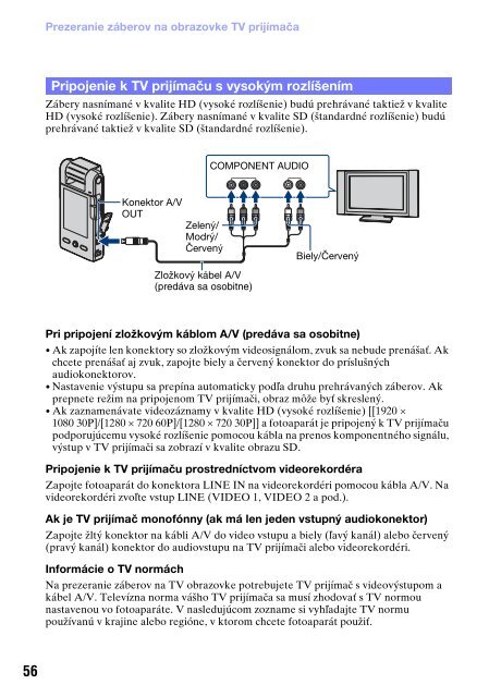 Sony MHS-PM5 - MHS-PM5 Consignes d&rsquo;utilisation Slovaque