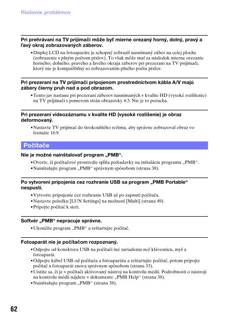 Sony MHS-PM5 - MHS-PM5 Consignes d&rsquo;utilisation Slovaque