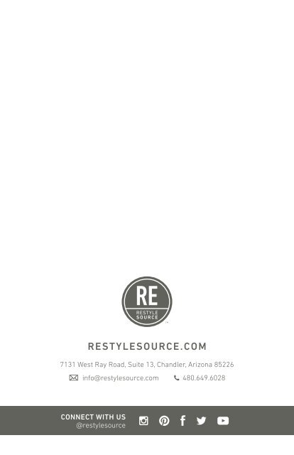 REstyleSOURCE Market Style File | Summer 2018