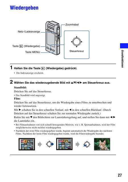 Sony MHS-PM5 - MHS-PM5 Consignes d&rsquo;utilisation Allemand