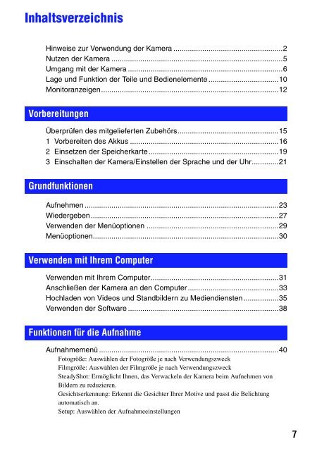 Sony MHS-PM5 - MHS-PM5 Consignes d&rsquo;utilisation Allemand