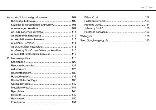 Sony VGN-NW2MTF - VGN-NW2MTF Mode d'emploi Hongrois