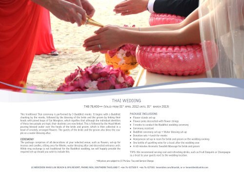 Wedding Flyer (no price) Edited AMY 2 - Starwood Hotels & Resorts ...