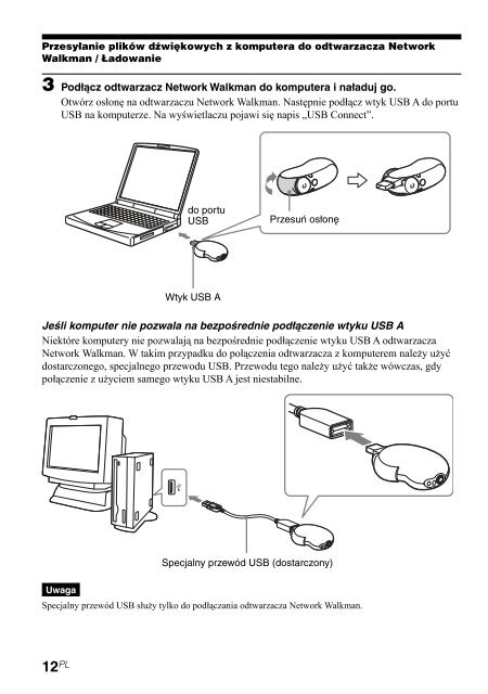 Sony NW-E305 - NW-E305 Istruzioni per l'uso Polacco