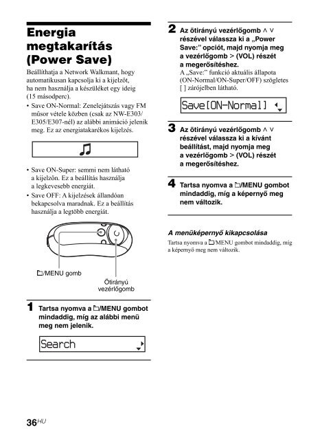 Sony NW-E305 - NW-E305 Istruzioni per l'uso Ungherese