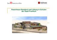 Passivhaus-Standard und Lüftung in Schulen der Stadt Frankfurt