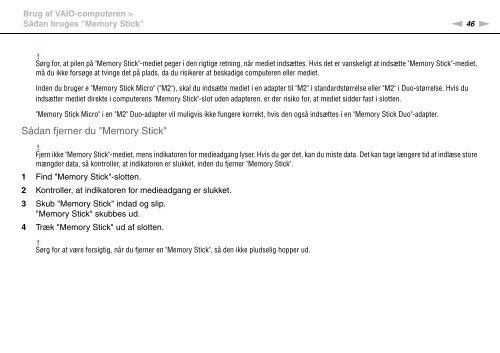 Sony VGN-NW2MTF - VGN-NW2MTF Mode d'emploi Danois