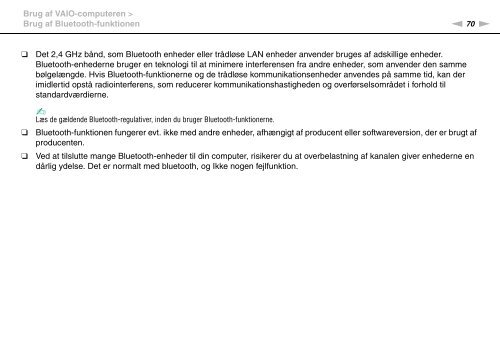 Sony VGN-NW2MTF - VGN-NW2MTF Mode d'emploi Danois