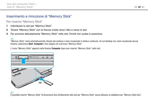 Sony VGN-NW2MTF - VGN-NW2MTF Mode d'emploi Italien