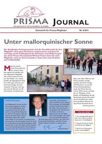 JOURNAL - Prisma Fachhandels AG