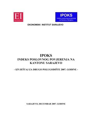 IPOKS IPOKS - Ekonomski institut Sarajevo