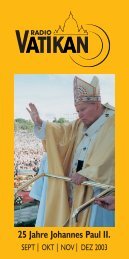 25 Jahre Johannes Paul II. - Radio Vatikan