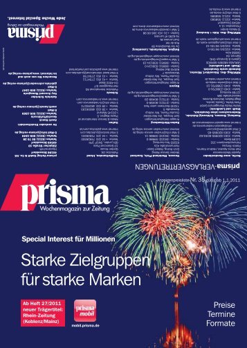 Starke Zielgruppen für starke Marken - prisma Verlag