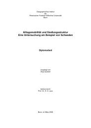 Alltagsmobilität und Siedlungsstruktur Eine Untersuchung ... - Trivector