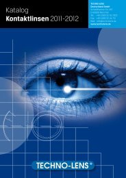 Katalog Kontaktlinsen 2011-2012 - TECHNO-LENS Deutschland ...