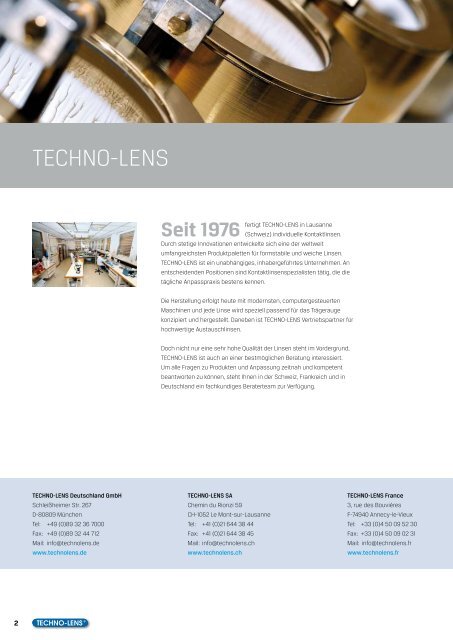 Katalog Kontaktlinsen 2011-2012 - TECHNO-LENS Deutschland ...