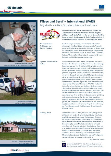 Nr. 1/2012 (PDF) - LASA Brandenburg GmbH