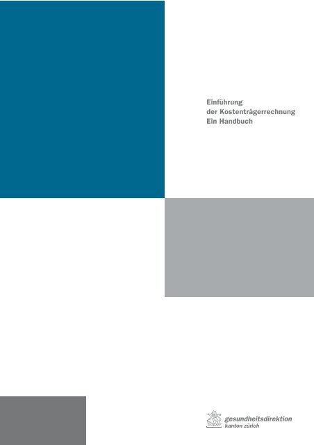 Handbuch Einführung Kostenträgerrechnung (KTR) (PDF, 255 kB)