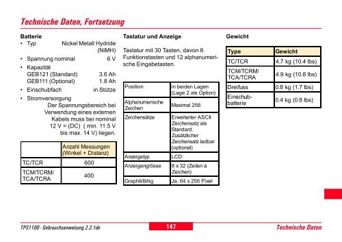 Fortsetzung - Leica Geosystems