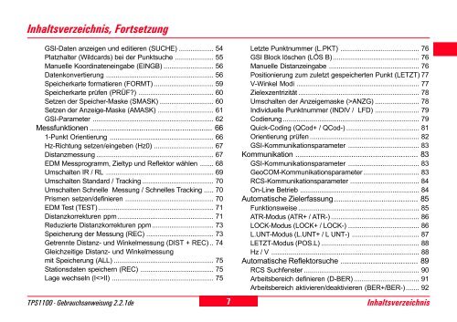 Fortsetzung - Leica Geosystems