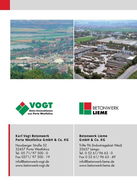 EasyToClean - Karl Vogt Betonwerke