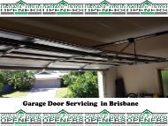 Automatic Garage Door Service Brisbane