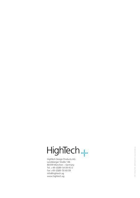 Waschtische - HighTech Design Products AG