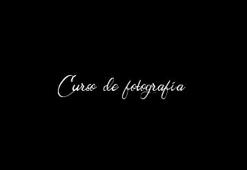 Curso de fotografía