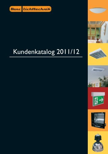 Kundenkatalog 2011/2012 - Benc Lichttechnik