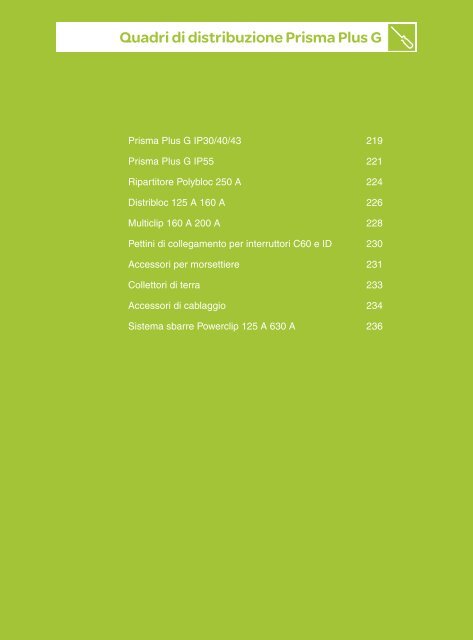 Quadri di distribuzione Prisma Plus G