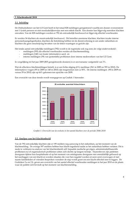 Rapporten Eerstelijnsklachtenbehandeling 2010 - Vlaamse ...